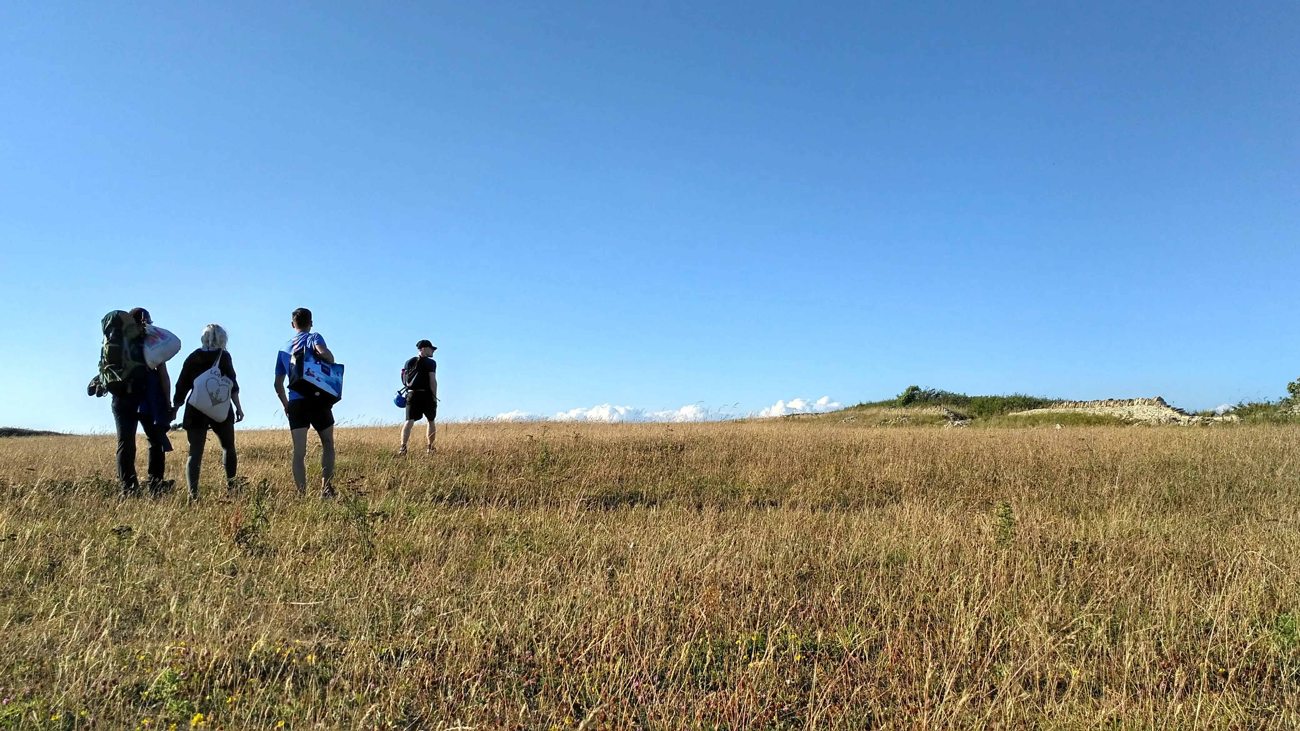 DofE group with maps and backpacks